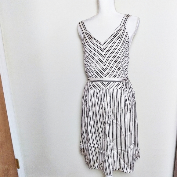 a new day Dresses & Skirts - A New Day Striped Sleeveless Midi Tank Dress